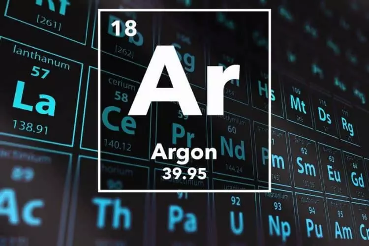 Argon là nguyên tố có nguyên tử khối bao nhiêu?
